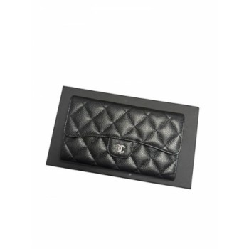 CHANEL PORTEFEUILLE CLASSIQUE RABAT CUIR GRAINE