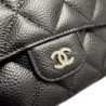 CHANEL PORTEFEUILLE CLASSIQUE RABAT CUIR GRAINE