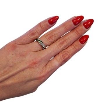 BAGUE OR 18CT + DTS 4.24 GR T51