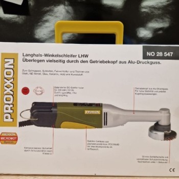 MEULEUSE D'ANGLE À LONG COL PROXXON 28547 LHW 230 VOLTS EN COFFRET OCC