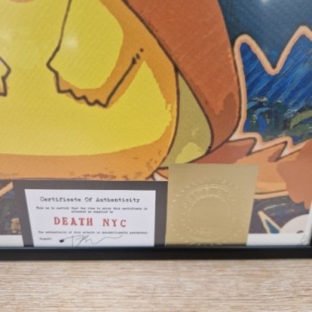 CADRE POKEMON PIKACHU PONCHO DEATH NYC 45X32