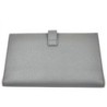 PORTFEUILLE YSL  CUIR GRIS 19 X 11 X 2,5 CM