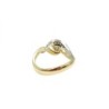 BAGUE OR JAUNE ET BLANC 18CT 5.06GR DTS T54