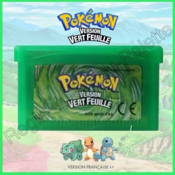 POKEMON VERSION VERT FEUILLE GBA CARTOUCHE SEULE