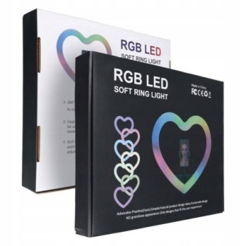 LAMPE LED FORME COEUR RGB SOFT RING LIGHT JM26-10