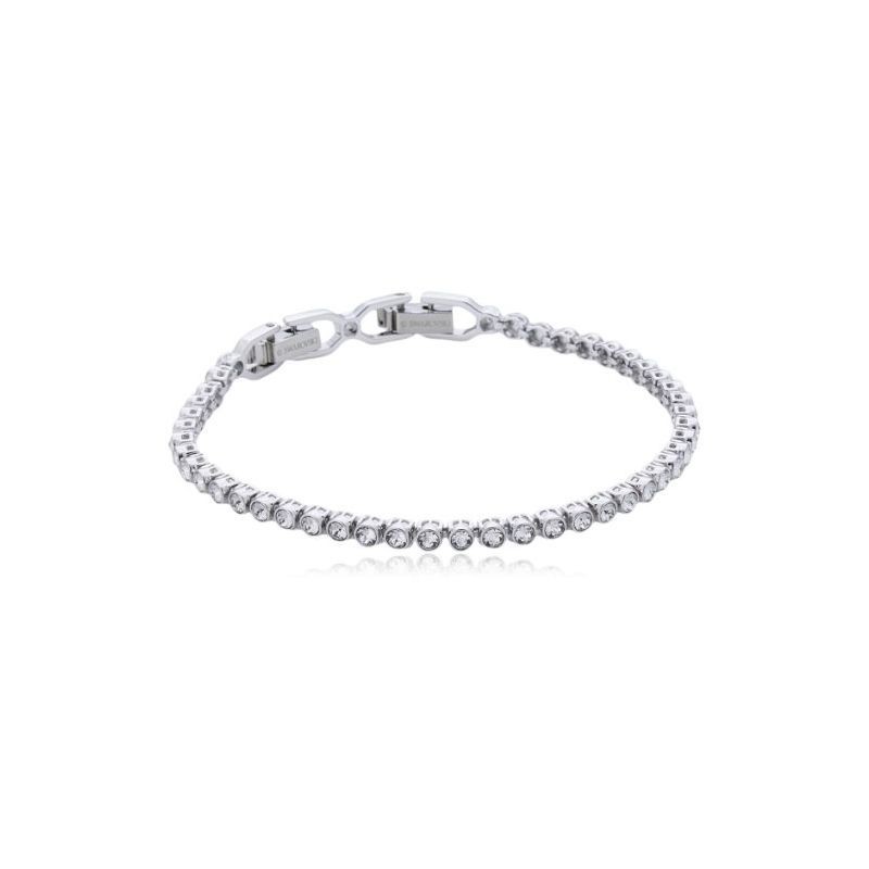 SWAROVSKI 1808960 EMILY WHITE ROUND CRYSTAL TENNIS BRACELET JEWELLERY