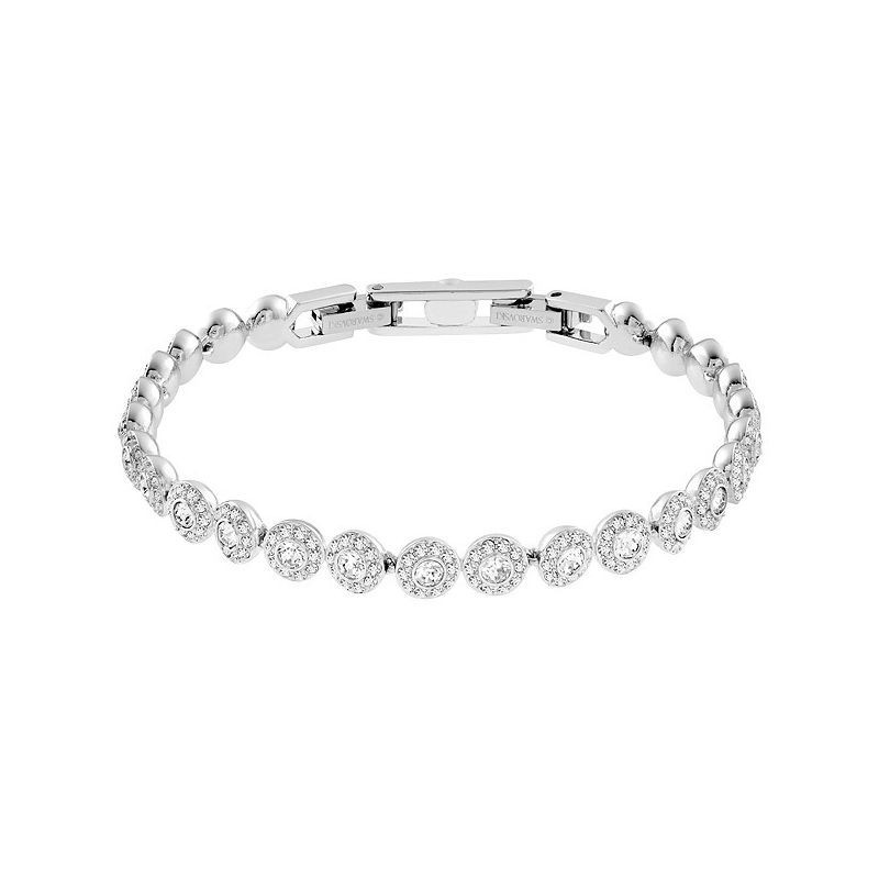 SWAROVSKI WOMEN'S ANGELIC CRYSTAL PAVÉ BRACELET 5071173 IN SILVER SIZE: 17CM