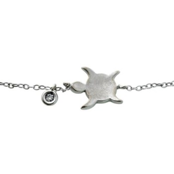 BRACELET OR 18CT OR BLANC ET DIAMANT TORTUE 2.10GR