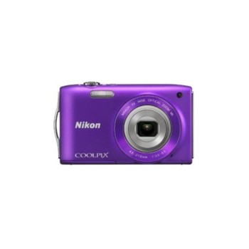 NIKON COOLPIX S3300 DIGITAL CAMERA - PURPLE (16MP, 6X OPTICAL ZOOM) 2.7 INCH LCD