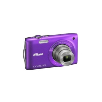 NIKON COOLPIX S3300 DIGITAL CAMERA - PURPLE (16MP, 6X OPTICAL ZOOM) 2.7 INCH LCD
