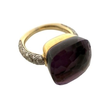 BAGUE POMELLATO DIAMANTS OR 18CT  T48