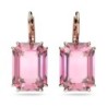 SWAROVSKI MILLENIA DROP EARRINGS PINK OCTAGON-CUT JEWELLERY