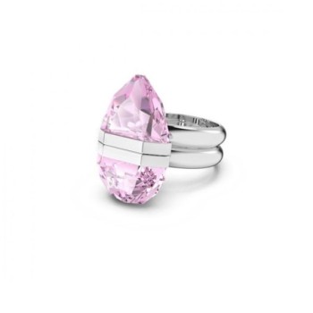 BAGUE DOUBLE SWAROVSKI LUCENT ANNEAU MAGNETIQUE ROSE T54