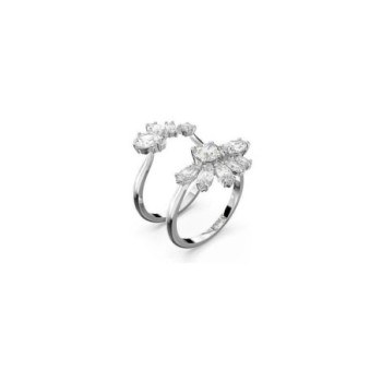 BAGUE DOUBLE SWAROVSKI GEMA COCKTAIL T54