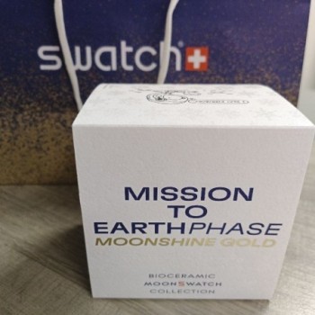 OMEGA X SWATCH MISSION TO EARTHPHASE MOONSHONE GOLD FULLSET