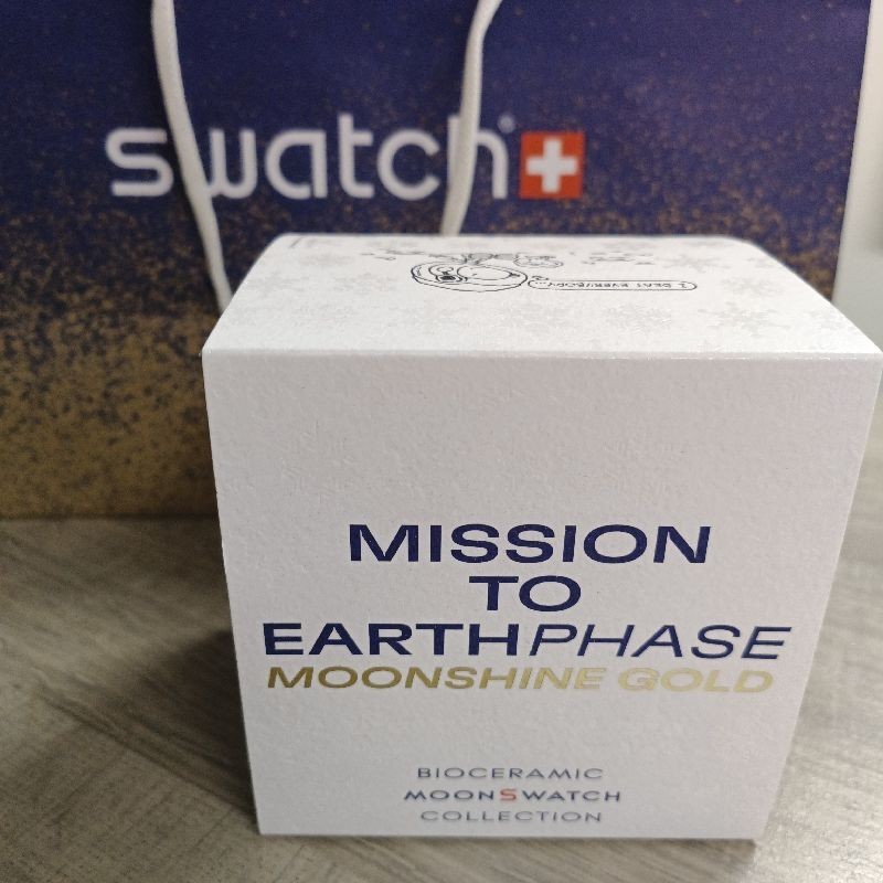 OMEGA X SWATCH MISSION TO EARTHPHASE MOONSHONE GOLD FULLSET