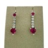 BOUCLE DOREILLE OR 18CT 2.01GR ET RUBY