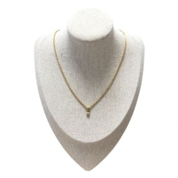 COLLIER OR JAUNE 750 + PENDENTIF DIAMANT 8.22GRS 42 CM