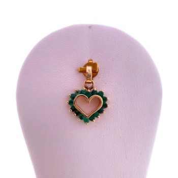 PENDENTIF OR  18CT 2.40 GRET EMERAUDE