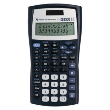 Texas Instruments TI-30 XIIS School Calculator 2 Line Solar and Battery Operated Dark Blue TI-30XIIS