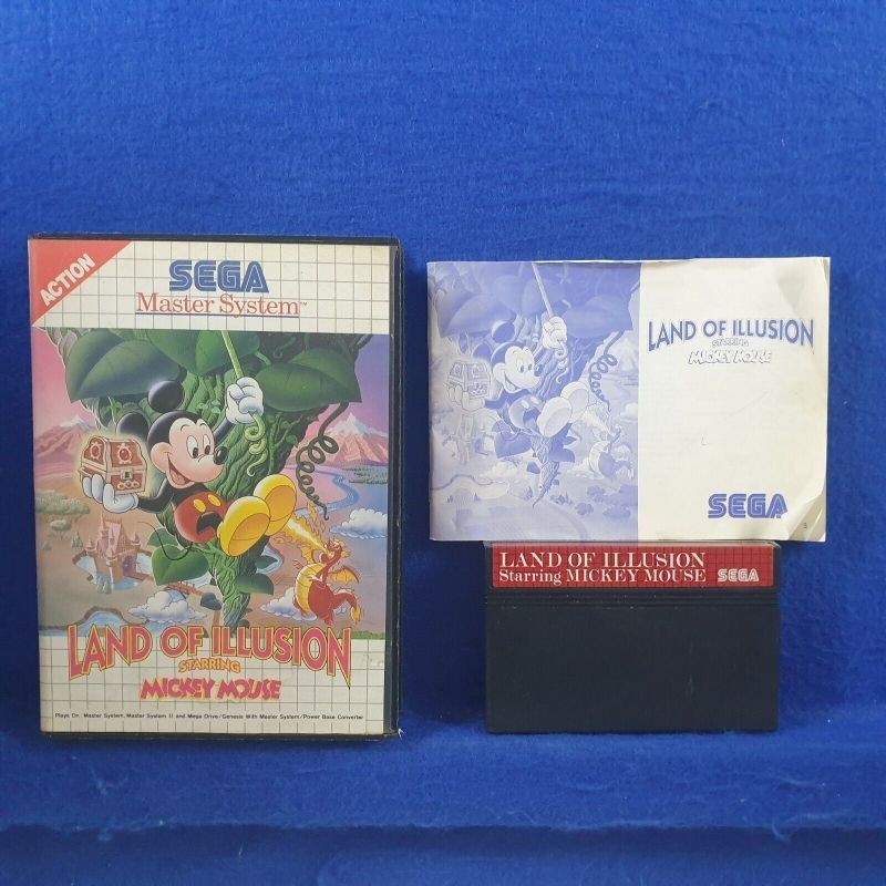 Master System LAND of ILLUSION Starring Mickey Mouse Boxed PAL