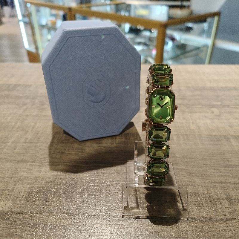 MONTRE SWAROVSKI OCTOGON GREEN