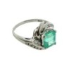 BAGUE PLATINE EMERAUDE 3.5 GRS