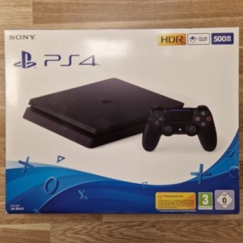 CONSOLE PS4 SLIM 500 GB NOIR + 1 MANETTE+ CARTON