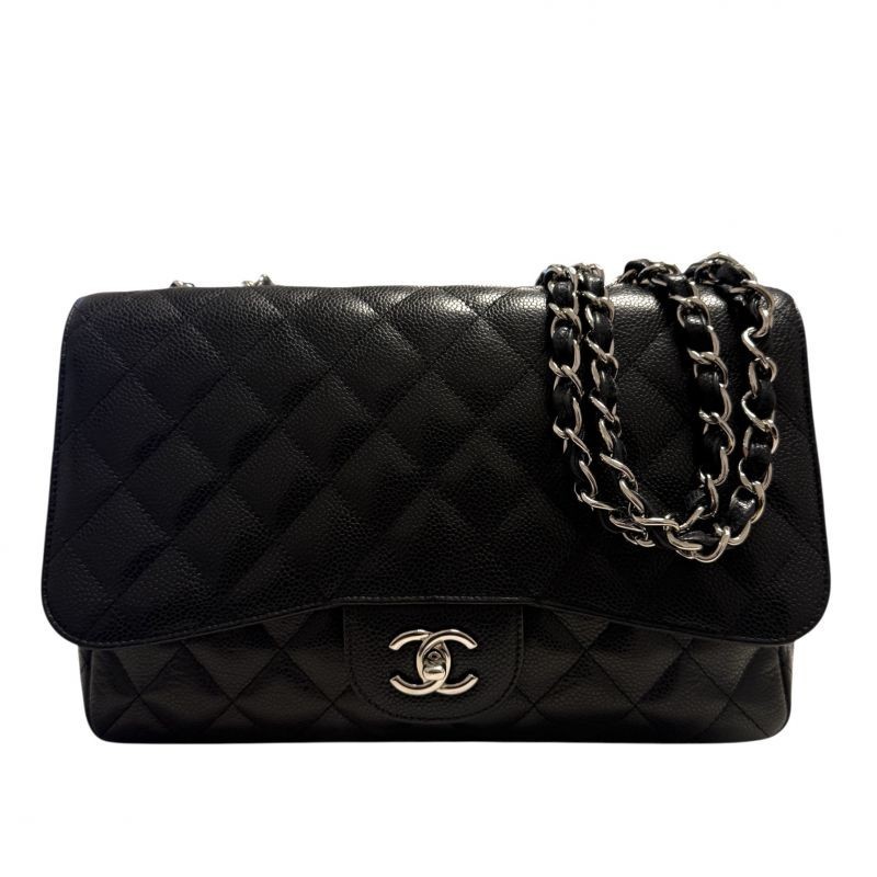 CHANEL GRAND CLASSIQUE CUIR GRAINE NOIR 2009/2010