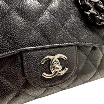 CHANEL GRAND CLASSIQUE CUIR GRAINE NOIR 2009/2010