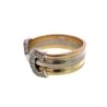 BAGUE CARTIER 3 ORS DOUBLE C 3.4GRS TAILLE 49 + DIAMANTS