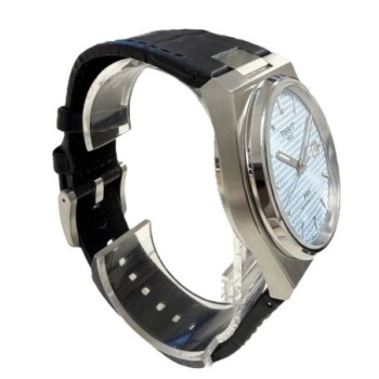 TISSOT PRX POWERMATIC 80 T137407A AUTOMATIC BLEU BRACELET CUIR SANS BOITE