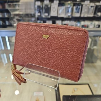 BRAUN BUFFEL PORTE MONNAIE ROSE