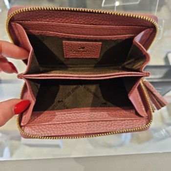 BRAUN BUFFEL PORTE MONNAIE ROSE