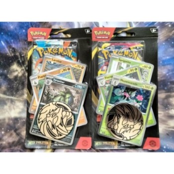 Set of 2 Pokémon Mega Evolution Premium Checklane Blisters - New