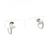 BOUCLES D'OREILLES CARTIER JUSTE UN CLOU PAVE OR BLANC 18K & DIAMANTS 4.50G