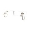 BOUCLES D'OREILLES CARTIER JUSTE UN CLOU PAVE OR BLANC 18K & DIAMANTS 4.50G