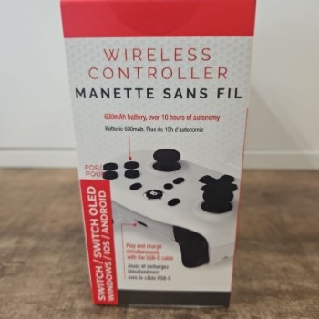 MANETTE SANS FIL BLANCHE - SWITCH / ANDROID / IOS / PC