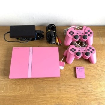 CONSOLE SONY PS2 SLIM EDITION PINK + 2 MANETTE + MEMORY STICK