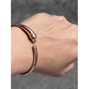 BRACELET CARTIER PANTHERE PETIT MODELE EN OR ROSE  TAILLE 15
