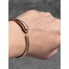 BRACELET CARTIER PANTHERE PETIT MODELE EN OR ROSE  TAILLE 15