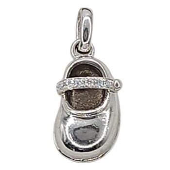 PENDENTIF BALLERINE OR BLANC 18 CT ET DIAMANTS 3.2 GR