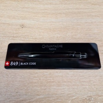 STYLO BILLE CARAN D ACHE 849 BLACK CODE