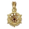 PENDENTIF MARGUERITE OR 18 CT 1.8 GR