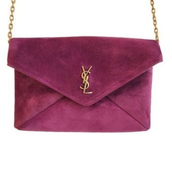 PETITE POCHETTE A CHAINE SAINT LAURENT CASSANDRE EN SUEDE