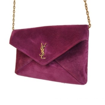 PETITE POCHETTE A CHAINE SAINT LAURENT CASSANDRE EN SUEDE