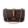 SAC VALENTINO GARAVANI GLAM ROCKSTUD BRUN 