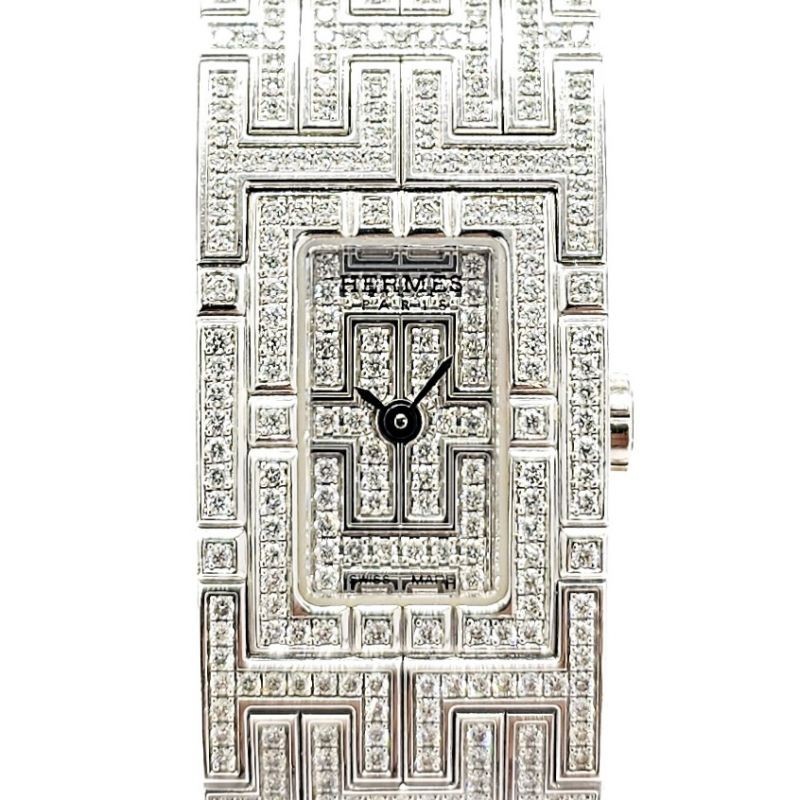MONTRE HERMES  KILIM KL1 272 OR 18CT ET DIAMANTS 