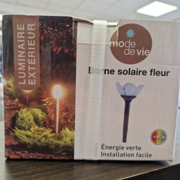 BORNE SOLAIRE FLEUR MODE DE VIE