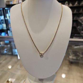 COLLIER PIERRE LANG 42CM